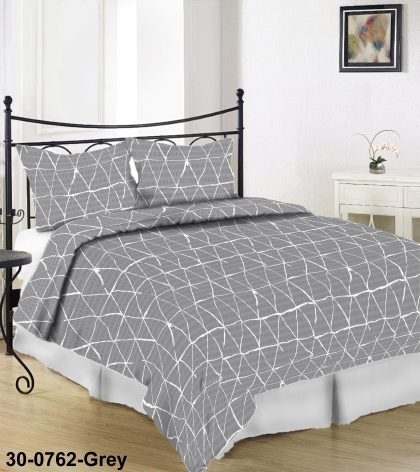 Krepa gultas veļas komplekts Grey 3