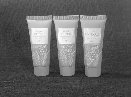 Dušas želeja tūbiņā Boutique 25g 9 Boutique kosmētika tūbiņās - šampūns, dušas želeja, ķermeņa losjons