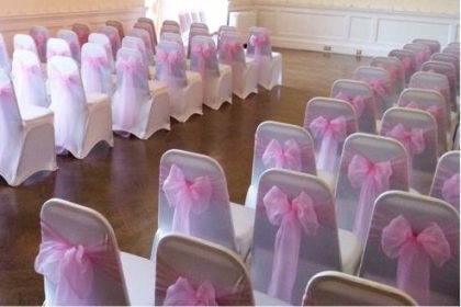 Lenta banketu krēslam, rozā