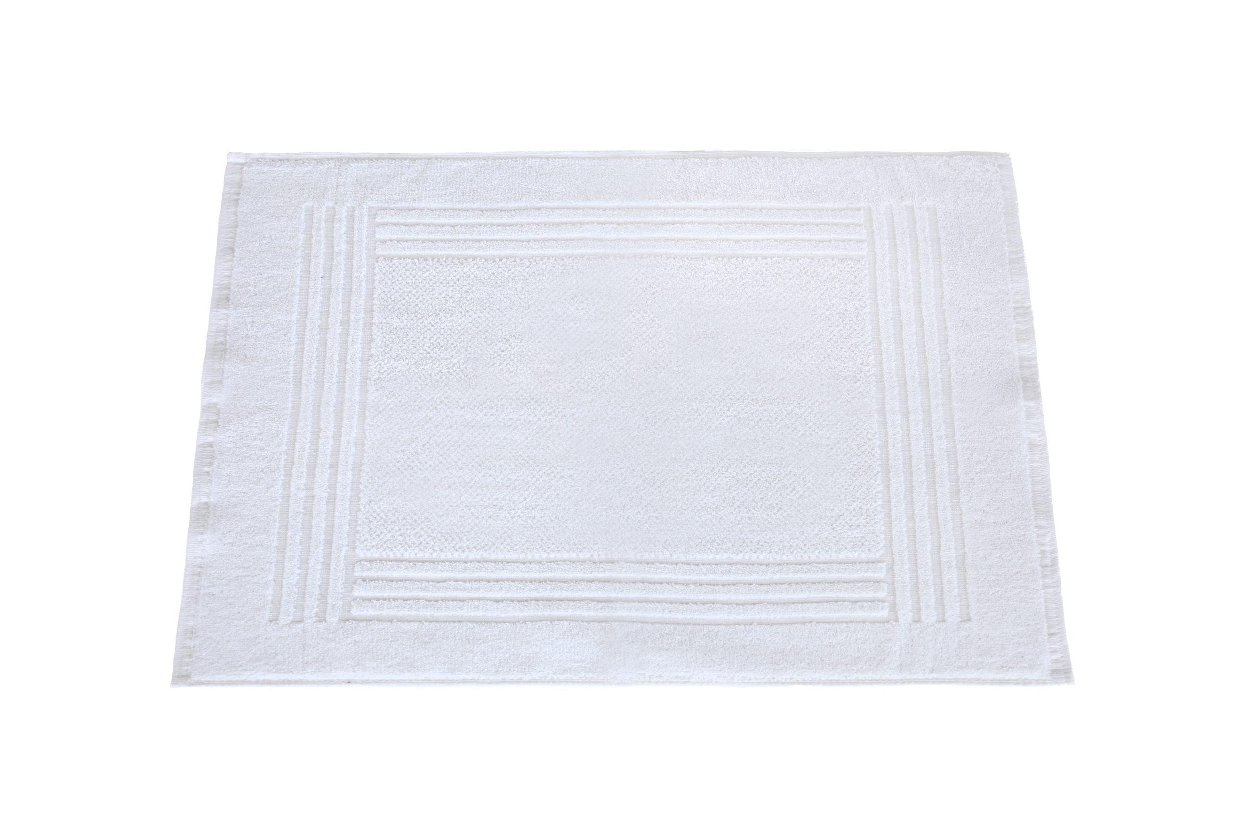 Vannas paklājs 50x70cm, frotē, balts, 650gr 2 Vannas paklājs 50x70cm, frotē, balts, 650gr