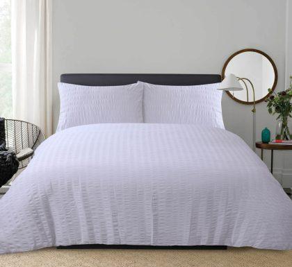 Krepa gultas veļas komplekts PURE WHITE