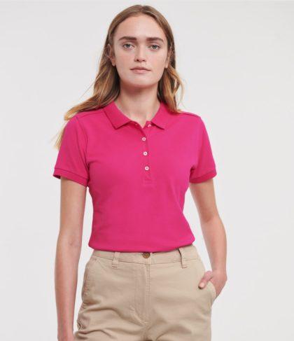Dāmu Polo krekls Strech Pique 11 R566F damu polo strech fuksija